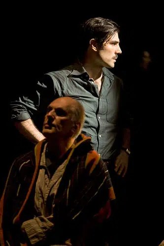 Captors Louis Cancelmi and Michael Cristofer in Evan M. Wiener's "Captors". Photo: T. Charles Erickson